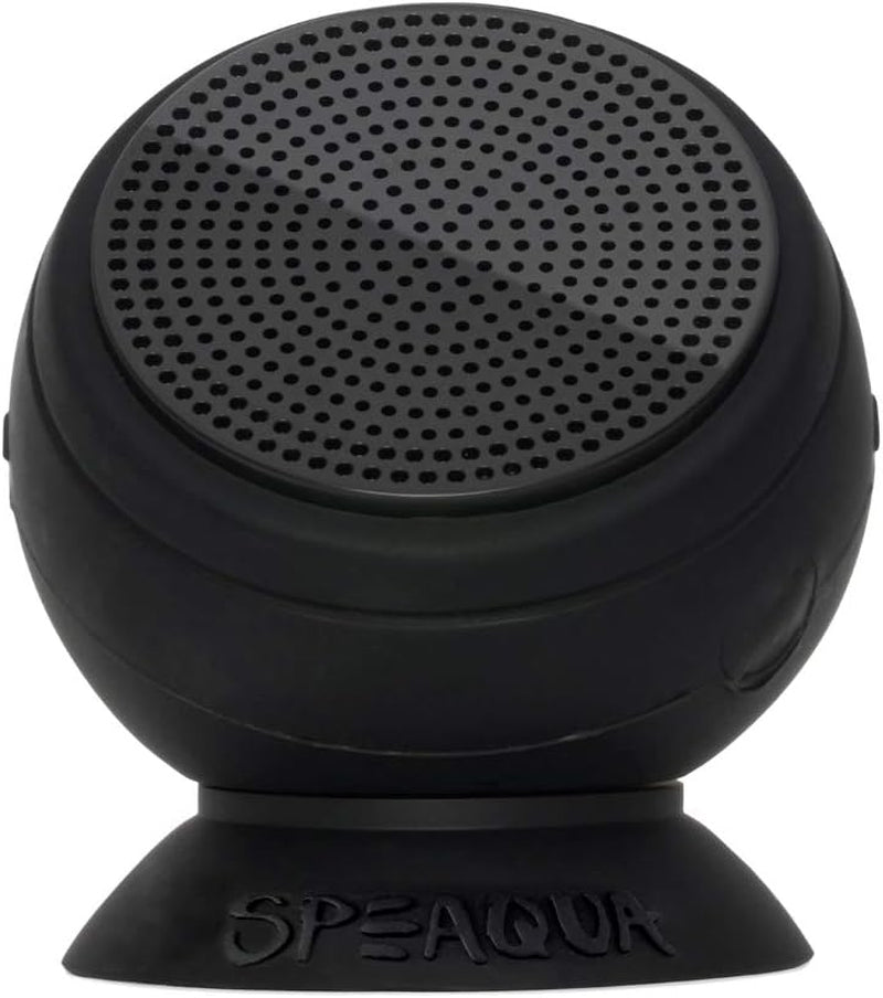 – Bluetooth Speaker-Waterproof, Durable W/Built-In Storage (2,000 Songs) - Dual Wireless Speaker Pairing – Portable Bluetooth Speaker - Barnacle Pro Outdoor Speaker - Manta Ray Black