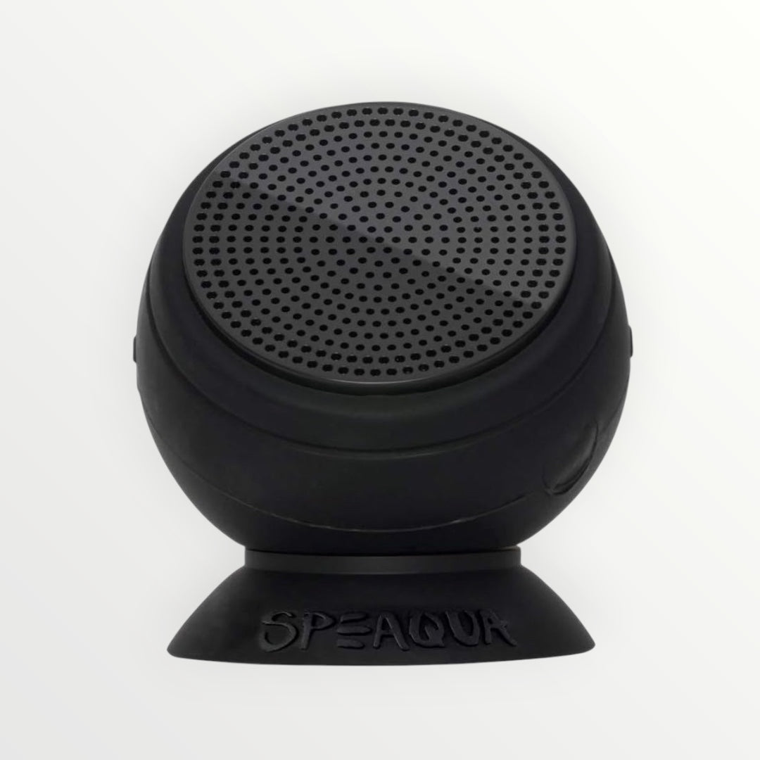 – Bluetooth Speaker-Waterproof, Durable W/Built-In Storage (2,000 Songs) - Dual Wireless Speaker Pairing – Portable Bluetooth Speaker - Barnacle Pro Outdoor Speaker - Manta Ray Black