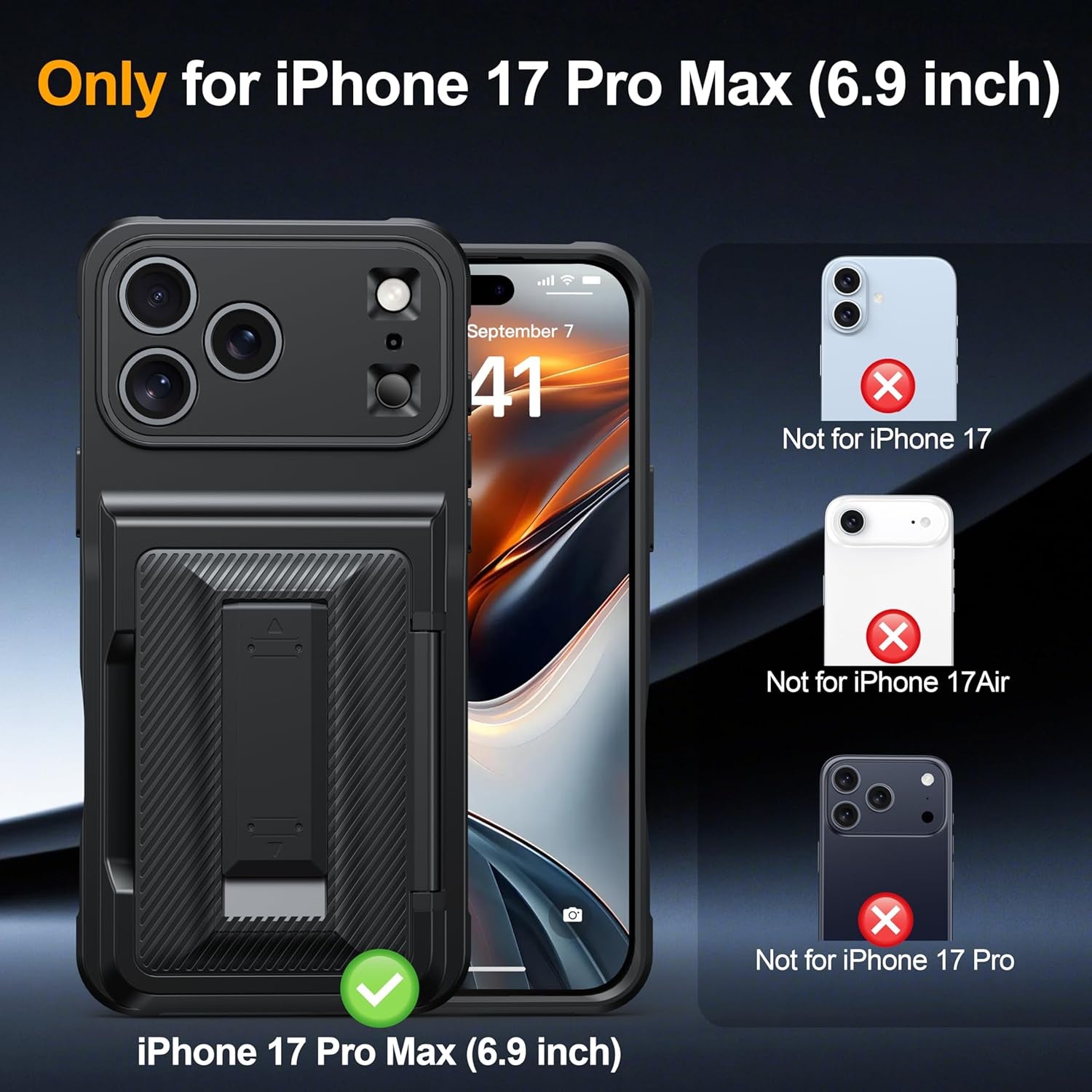 Ultimate iPhone 17 Pro Max Wallet Case: RFID Blocking, Kickstand, Privacy Screen, and Military Drop Protection