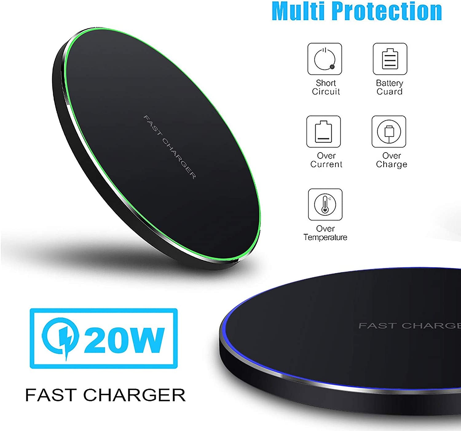Revolutionary 20W Fast Wireless Charging Pad - Perfect for iPhone 17/17 Pro, Samsung Galaxy S25/S24, Google Pixel, and More!