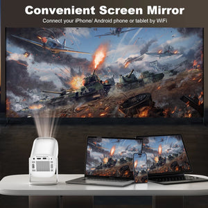 P30 Smart Mini Projector Android 11 Wifi6 Support 4K 1080P BT5.0 Projector 1280*720P Home Cinema Portable Projector