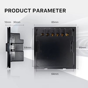 Tuya Zigbee Smart Scene Switch Lighting Smart Control Scene Control Switch Panel Smart Socket Smart Switch 485 86 Box