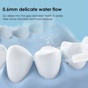 Experience Ultimate Oral Care with the Youpin Electric Oral Irrigator - Portable, Waterproof Water Flosser with 4 Nozzles for a Fresh Smile!