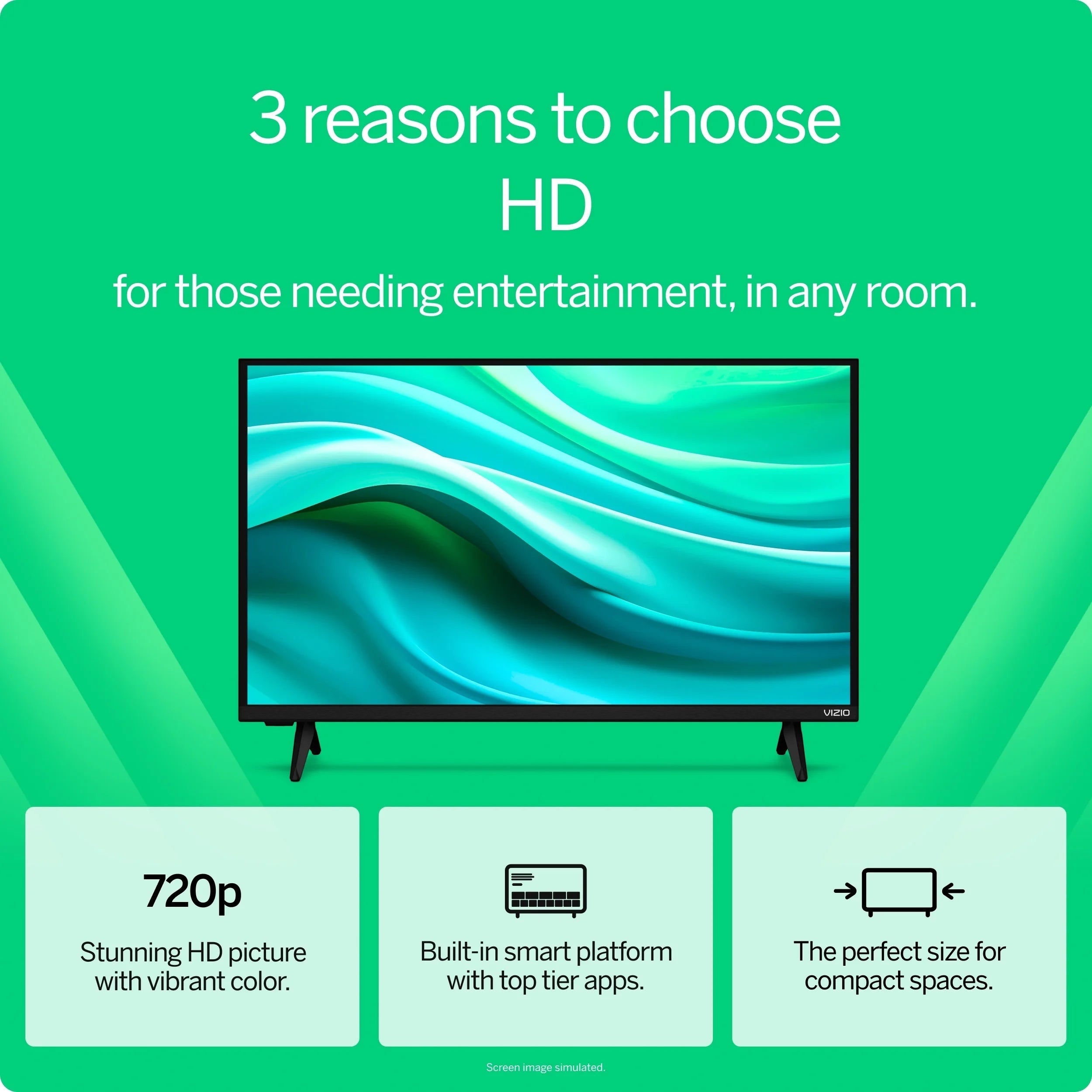 24” Class HD 720P LED Smart TV (NEW) VHD24M-08