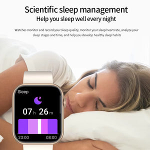 New Smart Watch 2025 Wireless Charging Smartwatch Bluetooth Calls Men Women Smartwatches Fitness Bracelet Custom Watch Face