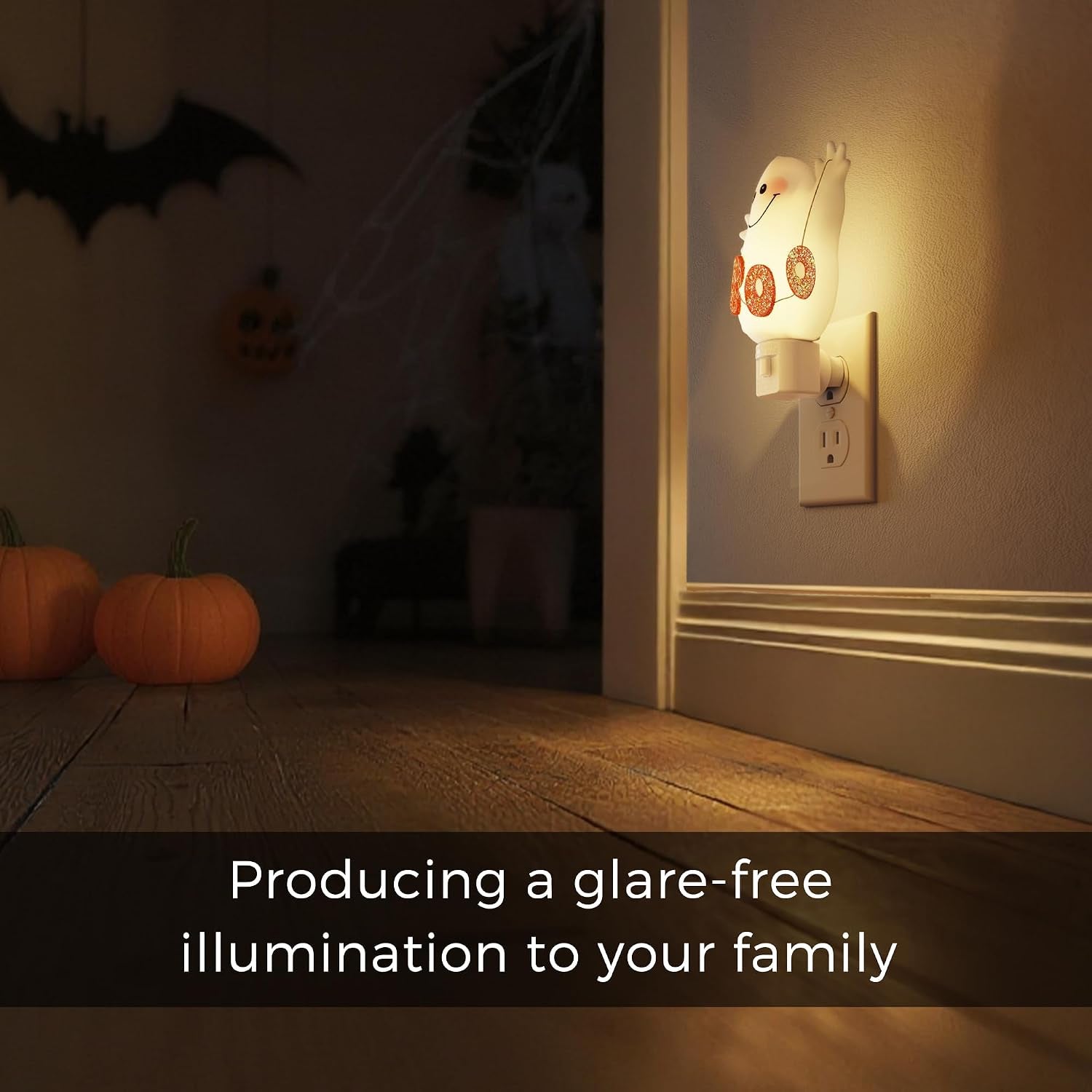 Halloween Night Light,Ghost Nightlight with UL,C7 Bulbs