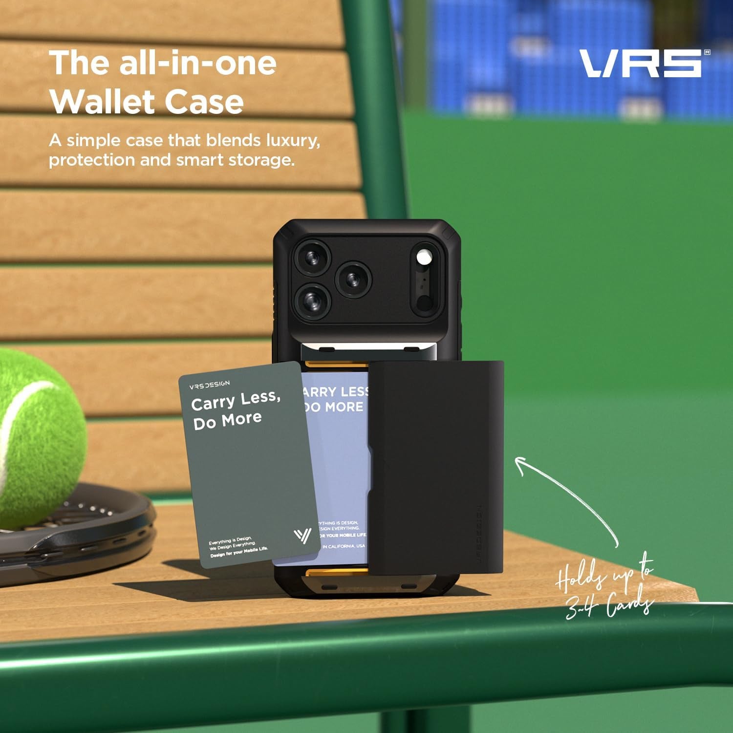 Elevate Your Style with the Damda Glide Pro Card Holder Case for iPhone 17 Pro Max - Durable, Sleek, and Functional Wallet Case in Matte Black