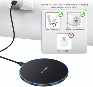 Revolutionary 20W Fast Wireless Charging Pad - Perfect for iPhone 17/17 Pro, Samsung Galaxy S25/S24, Google Pixel, and More!