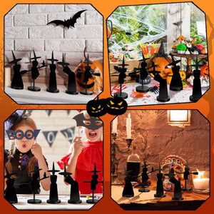 5 Pcs Halloween Decorations Indoor Gothic Witch Figurines Set